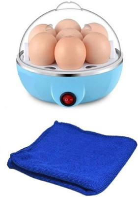 

comodo Multifunctional Electric 7 Egg Boiler Cooker With Free Blue Microfiber gloves Egg Cooker(7 Eggs)