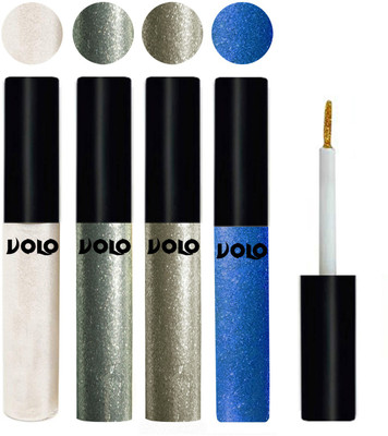 

Volo WATERPROOF GLITTER EYE LINER 20 ml(White, Entick Silver, Light Copper, Sky Blue)