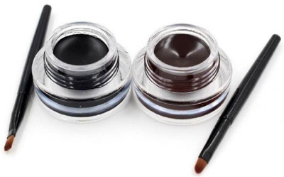 

lujo Long Wear Gel Eye Liner 6 g(Black,Brown)