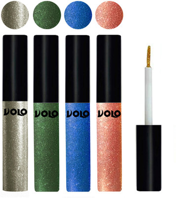 

Volo WATERPROOF GLITTER EYE LINER 20 ml(Light Copper, Olive Green, Sky Blue, Rose Gold)