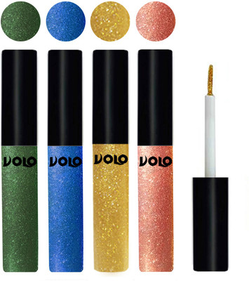 

Volo WATERPROOF GLITTER EYE LINER 20 ml(Olive Green, Sky Blue, Light Golden, Rose Gold)