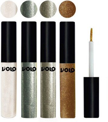 

Volo WATERPROOF GLITTER EYE LINER 20 ml(White, Entick Silver, Light Copper, Copper)
