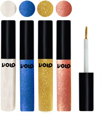 

Volo WATERPROOF GLITTER EYE LINER 20 ml(White, Sky Blue, Light Golden, Rose Gold)