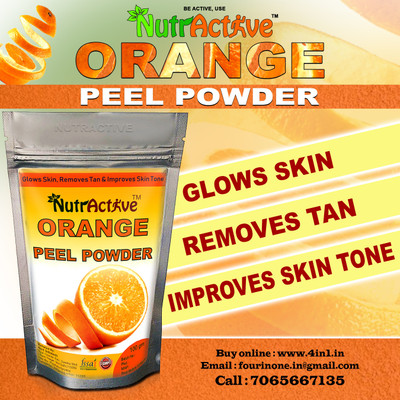 

NutrActive Orange Peel Powder For Skin Whitening 200 Grams, Face Pack(200 g)