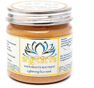 

ANG-TATVA 100% Pure & Natural Lightening Face Mask - All Skin Type - For Men & Women - 75Gm - Easy to Use(75 g)