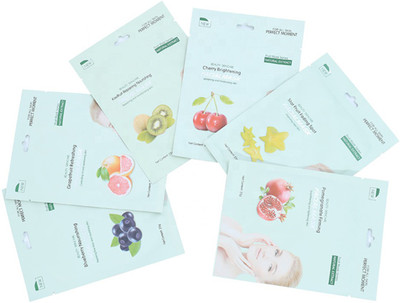 

Mond'sub Fruit Facial Mask Series with 6 Natural Fruit Extracts (150 G) Pack Of 6(150 g)