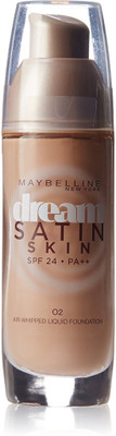

Maybelline Dream Satin Skin SPF 24 PA++ O2 30ml Foundation(O2)