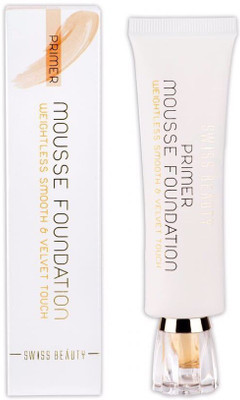 

Swiss Beauty Primer Mousse Weightless Smooth & Velvet Touch - Color 04 (Natural Nude) ~ 40ml Foundation(Natural Nude)