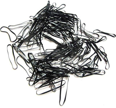 

Shining Angel Pack of 150 Imported Small Elastics Stretchy Band Hair Tie Ponytail Hair Rubber Band Holder for Kids/Girls/Women Rubber Band(Black)