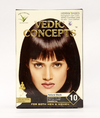 

Vedic Concepts Hair Color with Conditioner- Natural Black-No.10 Hair Color(Natural Black)