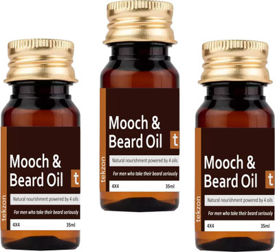 

tekzon Beard Growth Oil Pack of 3 Combo Hair Oil(105 ml)