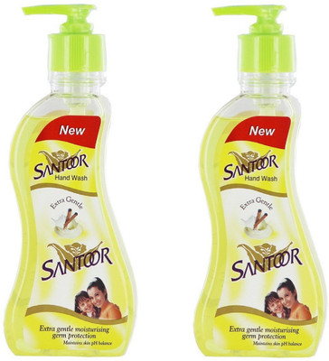 

santoor Fresh, Sweet lime peel & Tulsi Soft On Hands Hand Wash (430 ml, Pump Dispenser, Pack of 2)(430 ml, Pump Dispenser, Pack of 2)