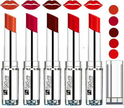 

Forsure Velvet Matte Lip Color Combo(Brick Nude,Magenta,Maroon,Romantic Red,Orange)