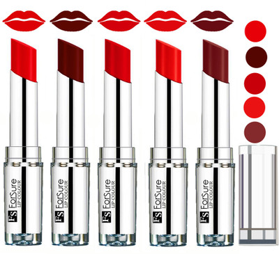 

Forsure Velvet Matte Lip Color Combo(Hot Red,Maroon,Romantic Red,Orange,Wine)