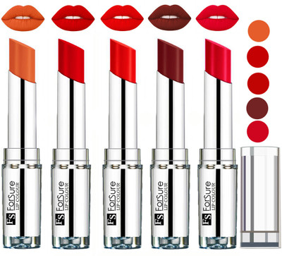 

Forsure Velvet Matte Lip Color Combo(Nude,Romantic Red,orange,Wine,Ruby Red)