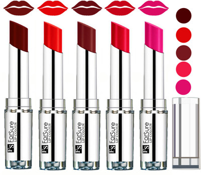 

Forsure Velvet Matte Lip Color Combo(Maroon,Orange,Wine,Ruby Red,Rose Pink)