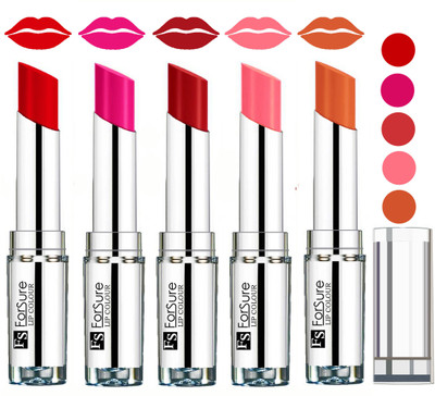 

Forsure Velvet Matte Lip Color Combo(Romantic Red,Rose Pink,Sweet Red,Peach,Nude)