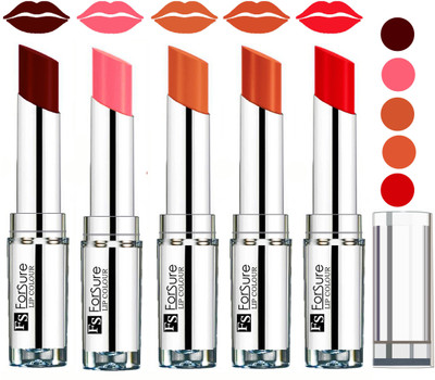 

Forsure Velvet Matte Lip Color Combo(Maroon,Peach,Nude,Brick Nude,Hot Red)