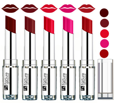 

Forsure Velvet Matte Lip Color Combo(Maroon,Wine,Ruby Red,Rose Pink,Sweet Red)