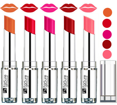 

Forsure Velvet Matte Lip Color Combo(Nude,Ruby Red,Pink,Sweet Red,Peach)