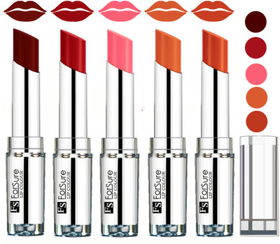 

Forsure Velvet Matte Lip Color Combo(Maroon,Sweet Red,Peach,Nude,Brick Nude)