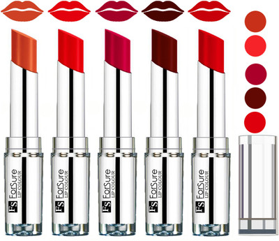 

Forsure Velvet Matte Lip Color Combo(Brick Nude,Hot Red,Magenta,Maroon,Romantic Red)