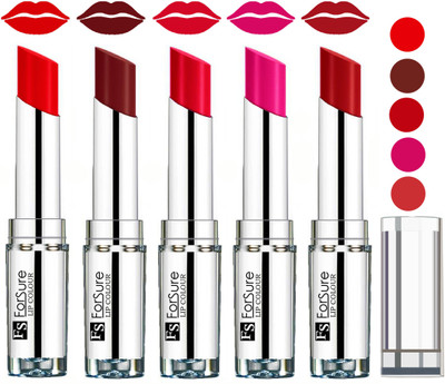 

Forsure Velvet Matte Lip Color Combo(Hot Red,Wine,Ruby Red,Rose Pink,Sweet Red)