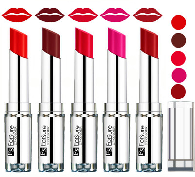 

Forsure Velvet Matte Lip Color Combo(Orange,Wine,Ruby Red,Rose Pink,Sweet Red)