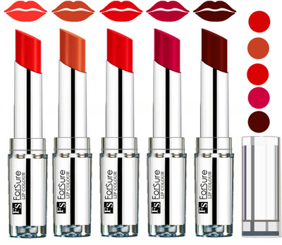 

Forsure Velvet Matte Lip Color Combo(Orange,Brick Nude,Hot Red,Magenta,Maroon)
