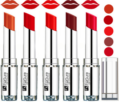 

Forsure Velvet Matte Lip Color Combo(Brick Nude,Romantic Red,Orange,Wine,Ruby Red)