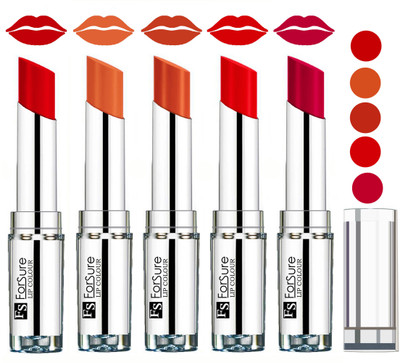

Forsure Velvet Matte Lip Color Combo(Romantic Red,Nude,Brick Nude,Hot Red)