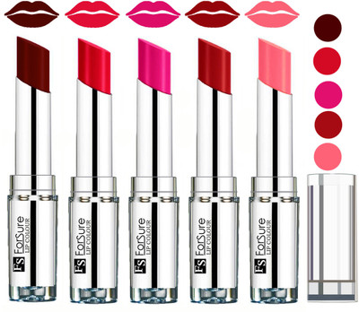 

Forsure Velvet Matte Lip Color Combo(Maroon,Ruby Red,Rose Pink,Sweet Red,Peach)