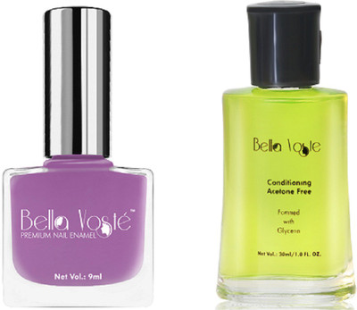 Bella Voste Nail Polish Kit LILAC Glossy 39 ml Pack of 2(Pack of 2)