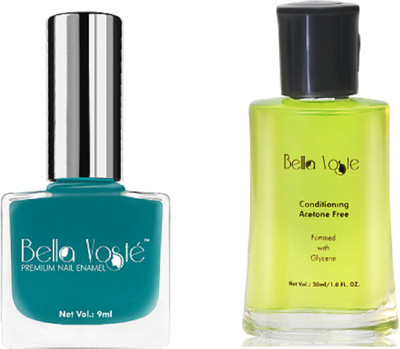 

Bella Voste Nail Polish Kit TROPICAL TEAL Glossy 39 ml Pack of 2(Pack of 2)