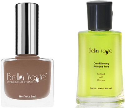 Bella Voste Nail Polish Kit ANTIQUE ALMOND Glossy 39 ml Pack of 2(Pack of 2)