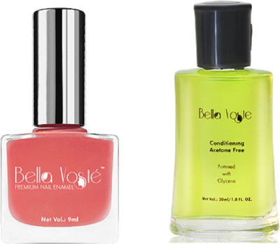 

Bella Voste Nail Polish Kit PEACHY DIAMOND Shimmer 39 ml Pack of 2(Pack of 2)