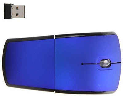 

TechGear High Quality 2.4Ghz Foldable Folding Wireless Mouse Arc Optical Mice with USB 2.0 Receiver for Laptop Notebook PC , Blue Wireless Optical Gaming Mouse(2.4GHz Wireless, Blue)