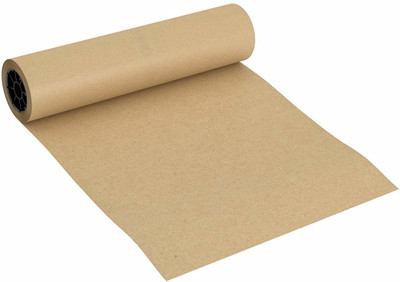 MM WILL CARE Brown Kraft Paper Unruled 30 Inch X 10 Meter 120 gsm Paper Roll(Set of 1, Brown)