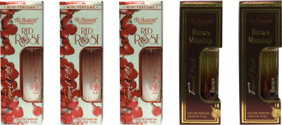 

Al Nuaim 3 RED ROSES & 2 BROWN MARRIAGE ( PACK OF 5) Eau de Parfum - 20 ml(For Men & Women)