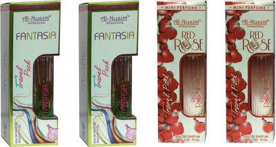

Al Nuaim 2 FANTASIA & 2 RED ROSE ( PACK OF 4) Eau de Parfum - 20 ml(For Men & Women)