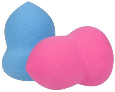 whinsy Personal Care Original Tear Drop and Shape For Foundation and Contour Puff Sponge (Pack of 2)