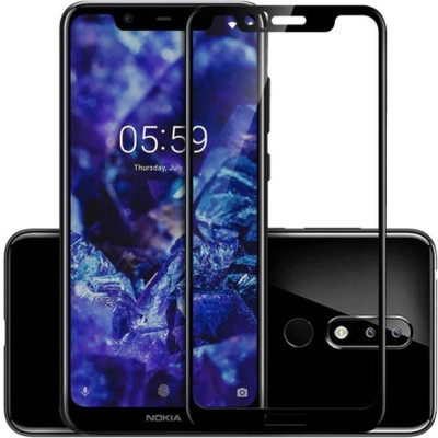 BVR Edge To Edge Tempered Glass for Nokia 5.1 Plus(Pack of 1)