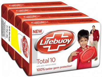 

Lifebuoy total 10 125 g (pack of 4)(125 g, Pack of 4)