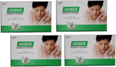 AXIBER Cucumber Neem & Aloe Vera Beauty Soap(300 g, Pack of 4)