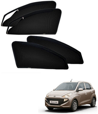 AuTO ADDiCT Side Window Sun Shade For Hyundai Santro(Black)