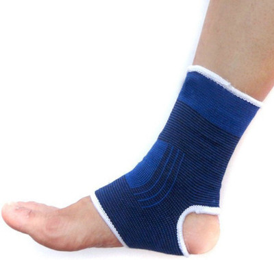 

QUINERGYS ® Elastic Ankle Foot Support Brace Compression Relief Pain Care Sports Sleeve Ankle Support(Blue, Black, Black bean