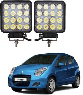 AUTOGARH Square Shape Sixteen Led Fog Light For 4 Series Back Up Lamp Car LED for Maruti Suzuki (12 V, 48 W)(A-Star, Pack of 2)