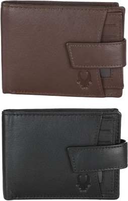 

WildHorn Men Black, Brown Genuine Leather Wallet(6 Card Slots)