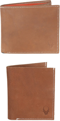 

WildHorn Men Tan Genuine Leather Wallet(6 Card Slots)
