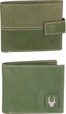 

WildHorn Men Green Genuine Leather Wallet(5 Card Slots)